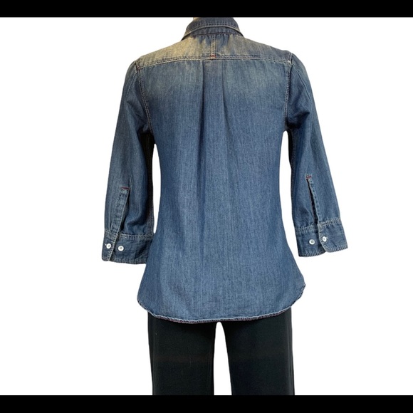 Debe 7 blue Denim shirt size S - Picture 7 of 9
